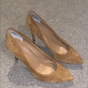J Crew tan heels